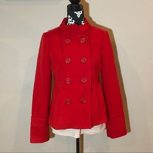 Tulle (Anthropologie!) | Double Breasted Peacoat